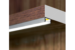 Profilé Led Slim8 ac2 Z 3000 noir anodisé 