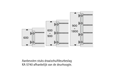 Draaischuifdeursysteem KA 5740 /  300 mm