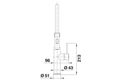 Blanco Sonea-S Flexo inox brossé mitigeur 