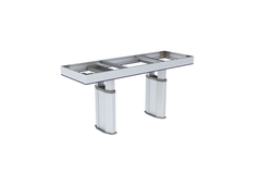 CENTERLIFT 960HA incl. voorkant - 198,0 x 58,0cm, Voor bovenblad 200,0x60,0cm, Geanodiseerd aluminium