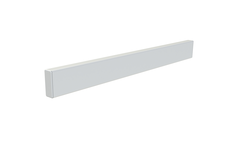 40 mm Alu-Front, 110cm, Aluminium thermolaqué blanc RAL 9003