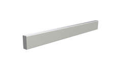 40 mm Alu-Front, 99cm, Geanodiseerd aluminium