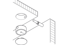 Boîter exentrique ø35x17mm zamack