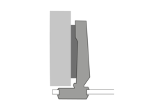 Charnière de porte en verre Intermat (Intermat 9904), en applique, Angle d'ouverture  95°, à visser (-)