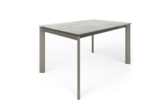 Table ext. poker 120x80 anthra-céramique basalte 