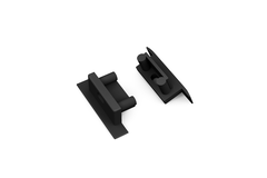 Embout profilé Led begtin12 noir avec trou 