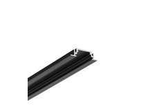 Led profiel groove10 c/u 2000 zwart geanodiseerd