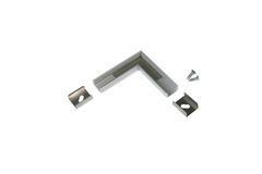 Led profilé d'angle 90° sliM8 anodisé 
