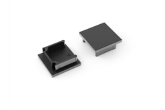 Eindkap led profiel Smart16 zwart