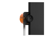 Rond 3.0 - Backfit stopcontact type F - randaarding zwart