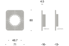 Rond 3.0 - Backfit support 22mm