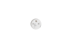 Rond 3.0 - Stone Backfit prise type E - mise à la terre blanc