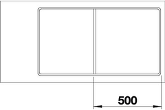 Blanco Axia III 5 S-F anthra. auto + planche verre 