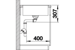 Blanco Axia III 5 S-F café automatische bediening