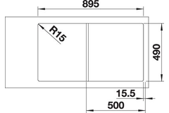 Blanco Axia III 5 S zacht wit automatische bediening