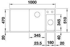Blanco Axia III 6 S droite blanc commande automatique