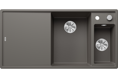 Blanco Axia III 6 S rechts vulkaangrijs automatische bediening