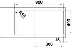 Blanco Axia III XL 6 S café automatische bediening