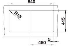 Blanco Favum 45 S zwart manueel