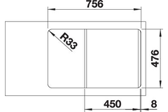 Blanco Lantos 45 S-IF compact commande automatique