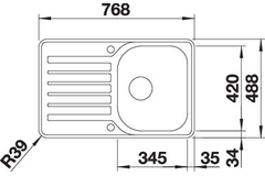 Blanco Lantos 45 S-IF compact commande automatique