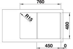 Blanco spoeltafel legra 45 s wit man.