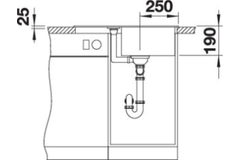 Blanco Metra 45 S silGR Compact autom.wit