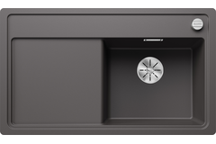 Blanco Zenar 45 S-F rechts rock grey automatische bediening