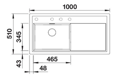 Blanco Zenar XL 6 S ga blanc doux commande automatique