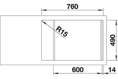 Blanco spoelt Zenar XL 6 S compact br wit auto