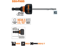 Mandrin à change rapide+mèche hss support hex 8,5 