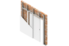 Xinnix X5D Wall 2115 MS100 dubbel + systeem MS100 1030 100/125